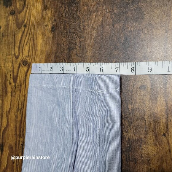 Banana Republic Kentfield Pants 33x30 Linen Cotton Stripe Pockets Preppy Coastal - Picture 10 of 11